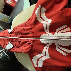 Spiderman hooded sweater with zipper